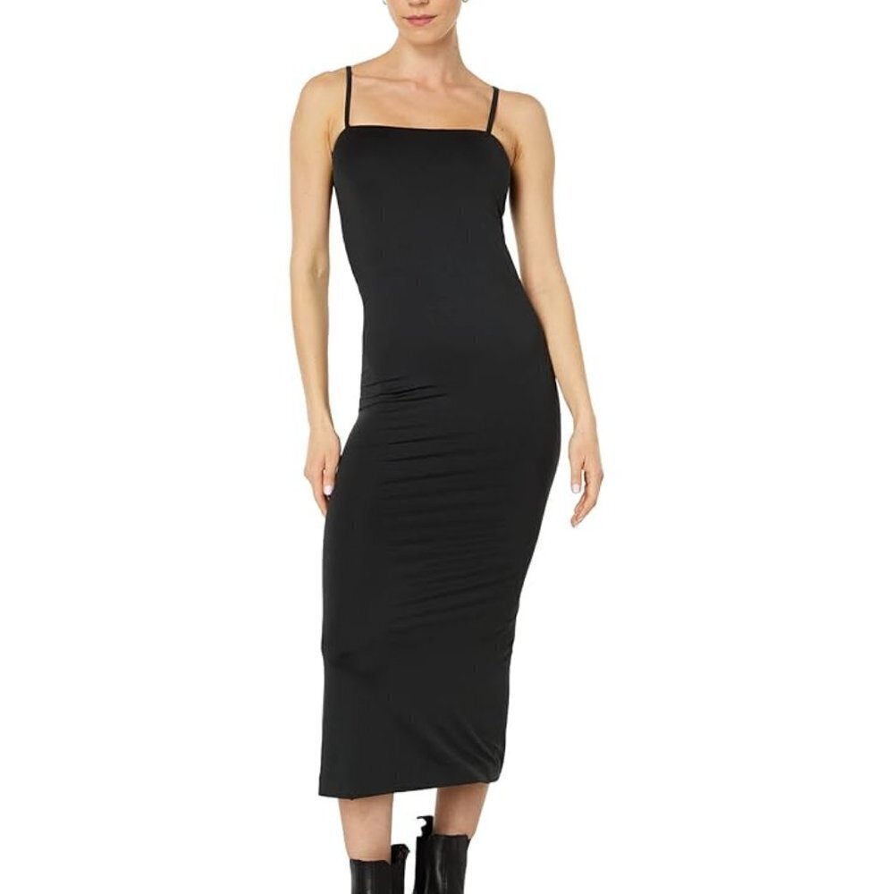 NWT All Saints Charlie Midi Sleeveless Black Dress 10